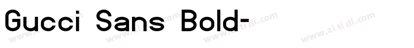 Gucci Sans Bold字体转换